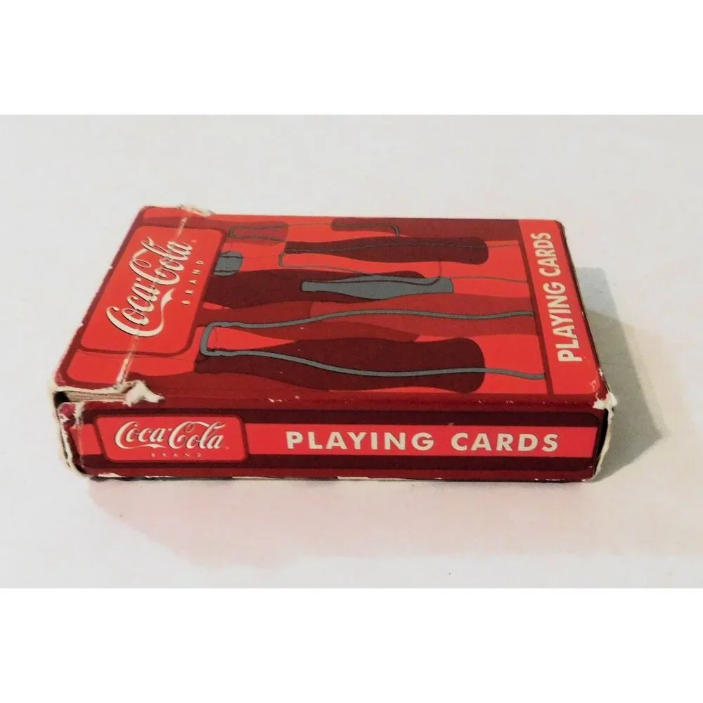 Vintage Coca-Cola Brand Playing Cards Original Box Red Deck